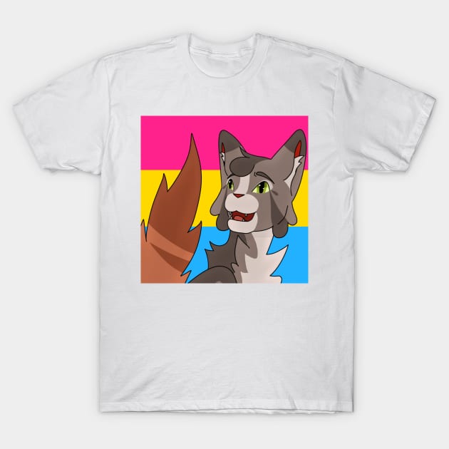 Pansexual Pride Rosetail T-Shirt by ceolsonart